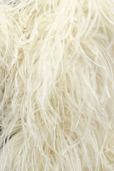 Ostrich Fringe 2ply 10-12cm ivory